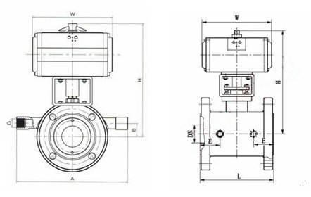 氣動保溫球閥結(jié)構(gòu)圖